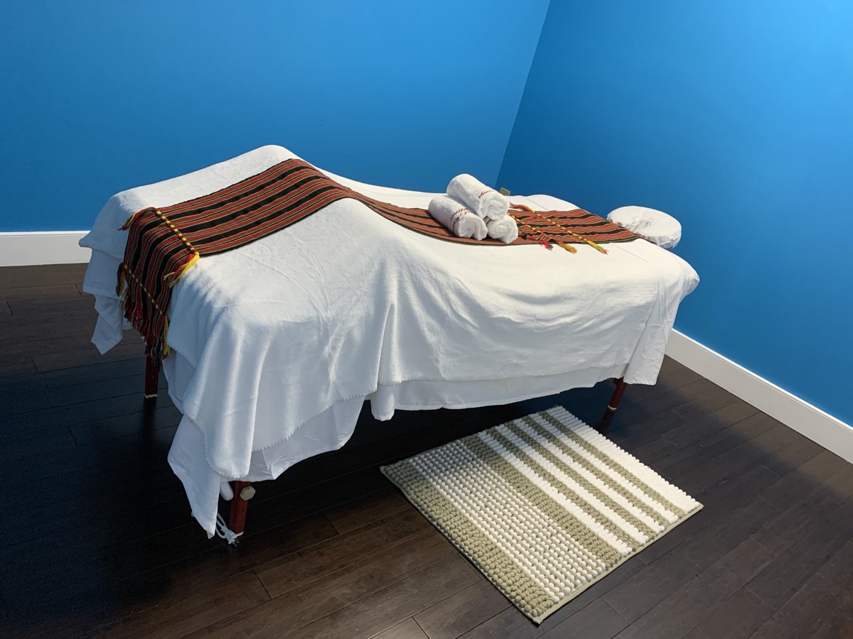 Private treatment room at Igorot Massage Clinic